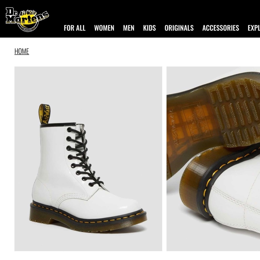 White Dr. Martens